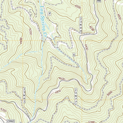United States Geological Survey Log Spring, CA (2021, 24000-Scale) digital map