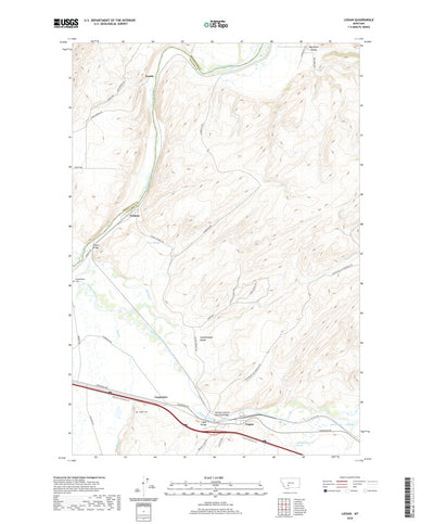 United States Geological Survey Logan, MT (2020, 24000-Scale) digital map