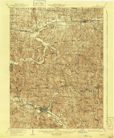 United States Geological Survey Logan, OH (1909, 62500-Scale) digital map