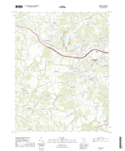 United States Geological Survey Lohman, MO (2021, 24000-Scale) digital map