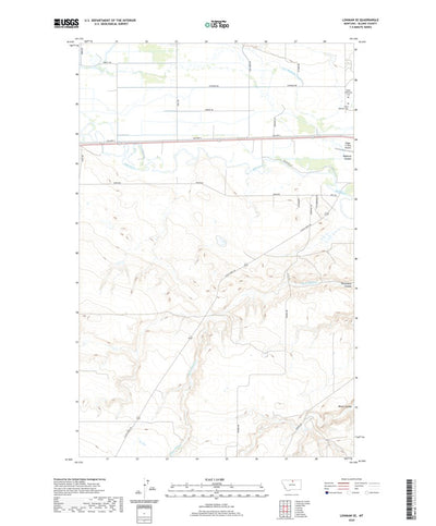 United States Geological Survey Lohman SE, MT (2020, 24000-Scale) digital map