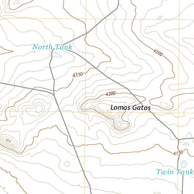 United States Geological Survey Lomas Gatos, NM (2020, 24000-Scale) digital map