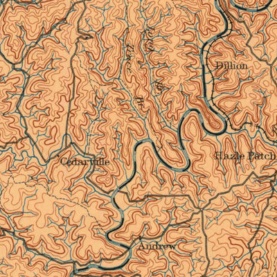 United States Geological Survey London, KY (1893, 125000-Scale) digital map