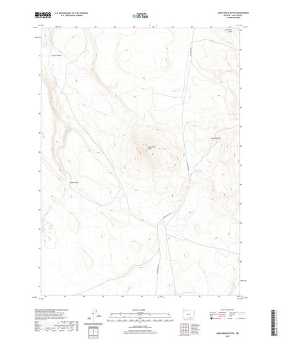 United States Geological Survey Lone Grave Butte, OR (2020, 24000-Scale) digital map
