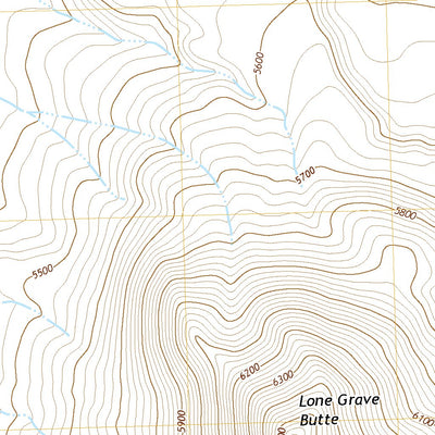 United States Geological Survey Lone Grave Butte, OR (2020, 24000-Scale) digital map