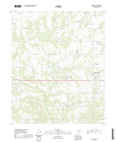 United States Geological Survey Lone Grove, OK (2022, 24000-Scale) digital map