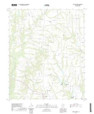United States Geological Survey Lone Oak North, TX (2022, 24000-Scale) digital map