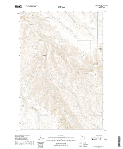 United States Geological Survey Lone Rock Creek, OR (2020, 24000-Scale) digital map