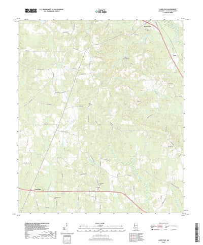 United States Geological Survey Lone Star, MS (2020, 24000-Scale) digital map