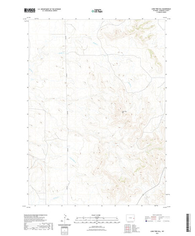 United States Geological Survey Lone Tree Hill, WY (2021, 24000-Scale) digital map