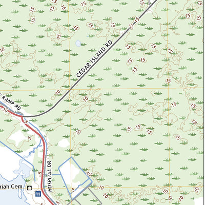 United States Geological Survey Long Bay, NC (2022, 24000-Scale) digital map