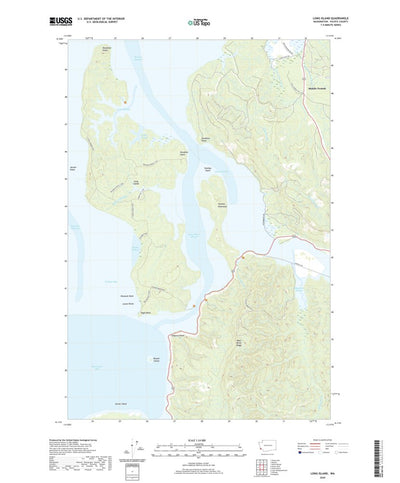 United States Geological Survey Long Island, WA (2020, 24000-Scale) digital map