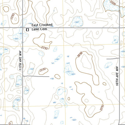 United States Geological Survey Long Lake, ND (2020, 24000-Scale) digital map