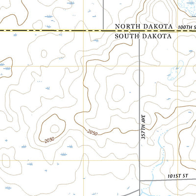 United States Geological Survey Long Lake NE, SD (2021, 24000-Scale) digital map