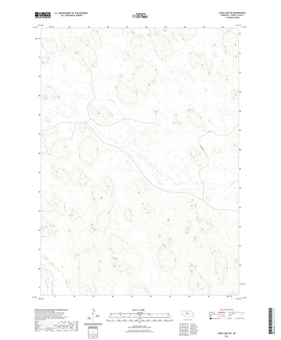 United States Geological Survey Long Lake SW, NE (2021, 24000-Scale) digital map