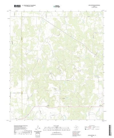 United States Geological Survey Long Mountain, TX (2022, 24000-Scale) digital map
