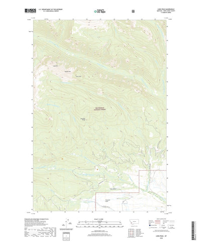 United States Geological Survey Long Peak, MT (2020, 24000-Scale) digital map