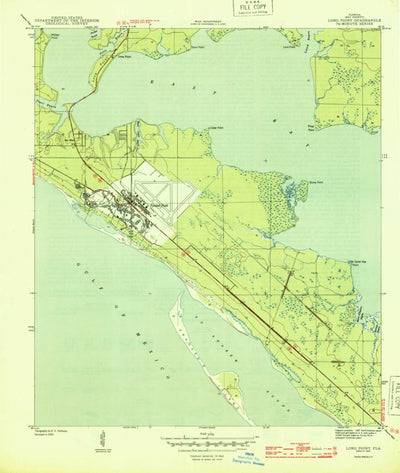 United States Geological Survey Long Point, FL (1944, 31680-Scale) digital map