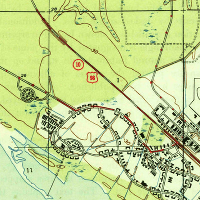 United States Geological Survey Long Point, FL (1944, 31680-Scale) digital map
