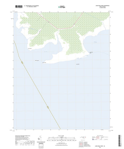 United States Geological Survey Long Shoal Point, NC (2022, 24000-Scale) digital map