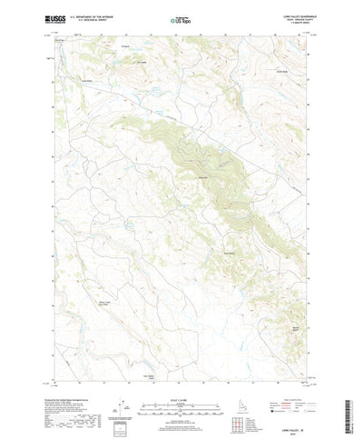 United States Geological Survey Long Valley, ID (2020, 24000-Scale) digital map