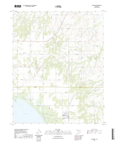 United States Geological Survey Longdale, OK (2022, 24000-Scale) digital map