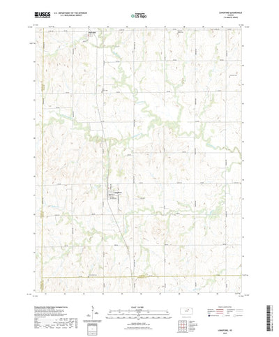 United States Geological Survey Longford, KS (2022, 24000-Scale) digital map