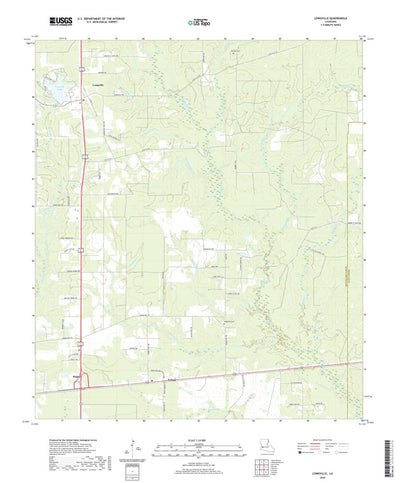 United States Geological Survey Longville, LA (2020, 24000-Scale) digital map