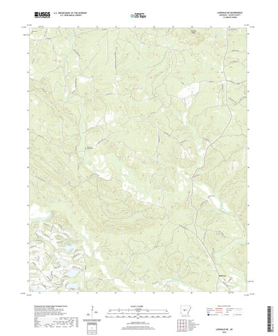 United States Geological Survey Lonsdale NE, AR (2020, 24000-Scale) digital map