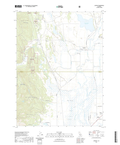 United States Geological Survey Lookout, CA (2022, 24000-Scale) digital map