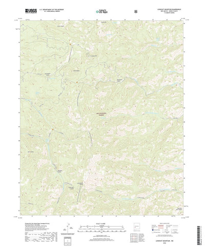 United States Geological Survey Lookout Mountain, NM (2020, 24000-Scale) digital map
