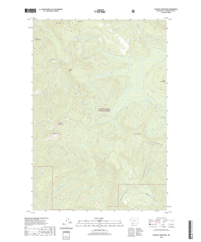 United States Geological Survey Lookout Mountain, WA (2020, 24000-Scale) digital map