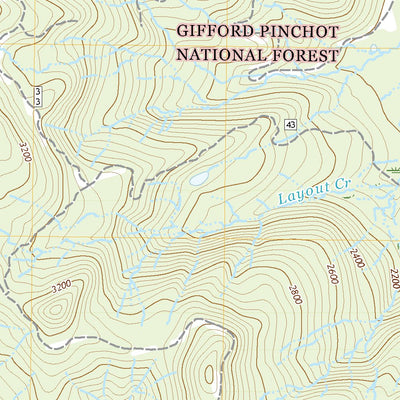 United States Geological Survey Lookout Mountain, WA (2020, 24000-Scale) digital map