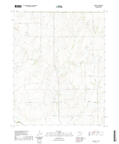 United States Geological Survey Lookout, OK (2022, 24000-Scale) digital map