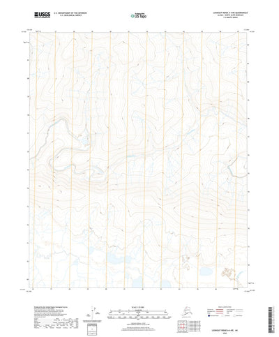 United States Geological Survey Lookout Ridge A-4 NE, AK (2020, 25000-Scale) digital map