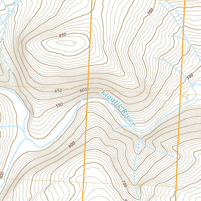 United States Geological Survey Lookout Ridge B-1 SE, AK (2020, 25000-Scale) digital map