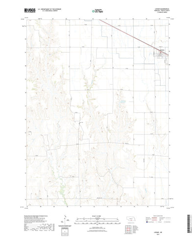 United States Geological Survey Loomis, NE (2021, 24000-Scale) digital map