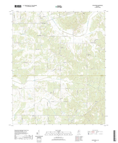 United States Geological Survey Looxahoma, MS (2021, 24000-Scale) digital map