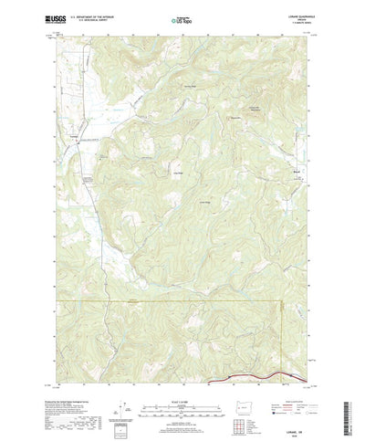 United States Geological Survey Lorane, OR (2020, 24000-Scale) digital map
