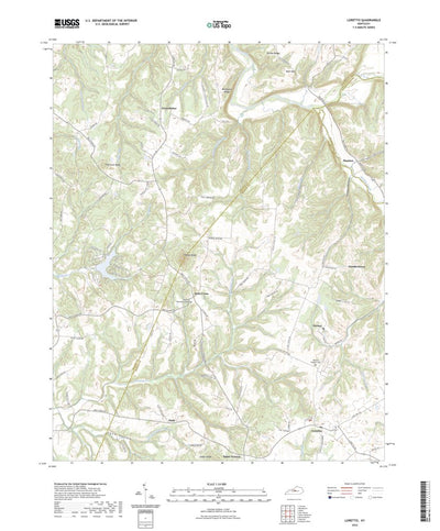 United States Geological Survey Loretto, KY (2022, 24000-Scale) digital map