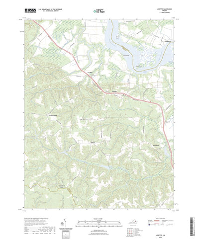 United States Geological Survey Loretto, VA (2022, 24000-Scale) digital map