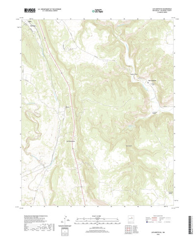United States Geological Survey Los Montoyas, NM (2020, 24000-Scale) digital map