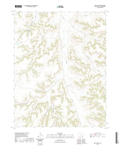 United States Geological Survey Lost Canyon, CO (2022, 24000-Scale) digital map
