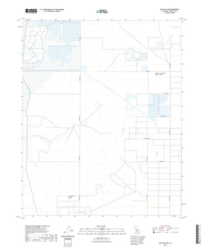 United States Geological Survey Lost Hills NE, CA (2021, 24000-Scale) digital map