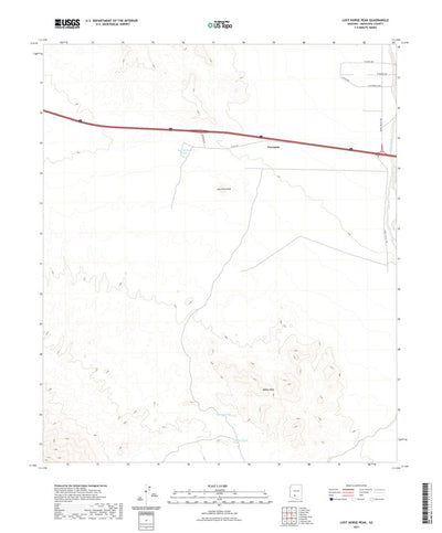United States Geological Survey Lost Horse Peak, AZ (2021, 24000-Scale) digital map