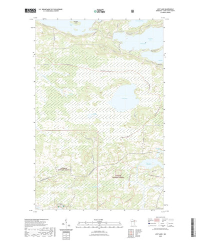 United States Geological Survey Lost Lake, MN (2022, 24000-Scale) digital map