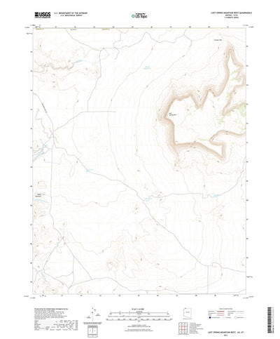United States Geological Survey Lost Spring Mountain West, AZ (2021, 24000-Scale) digital map