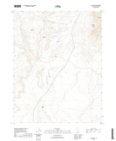 United States Geological Survey Lost Spring, UT (2020, 24000-Scale) digital map
