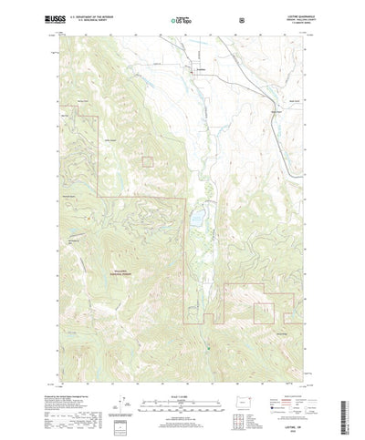 United States Geological Survey Lostine, OR (2020, 24000-Scale) digital map