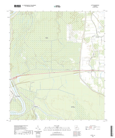 United States Geological Survey Lottie, LA (2020, 24000-Scale) digital map